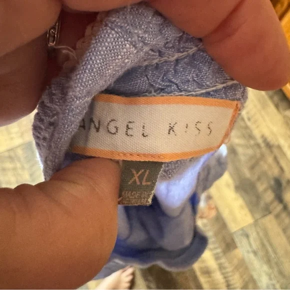 Casual Light Blue Gauzey Drawstring Pants - Picture 5 of 5